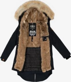 Navahoo Parkas Winterparka Bombii Dames Nachtblauw -Chique Kleding Winkel 424e7de5756a40a5b0c02cb256bf0b75