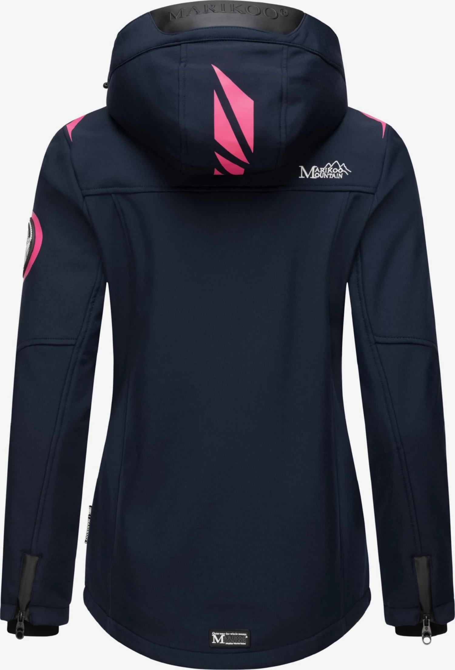 Marikoo Winterjassen Winterjas Dames Navy 5 Marikoo Winterjassen Winterjas Dames Navy - Afbeelding 3