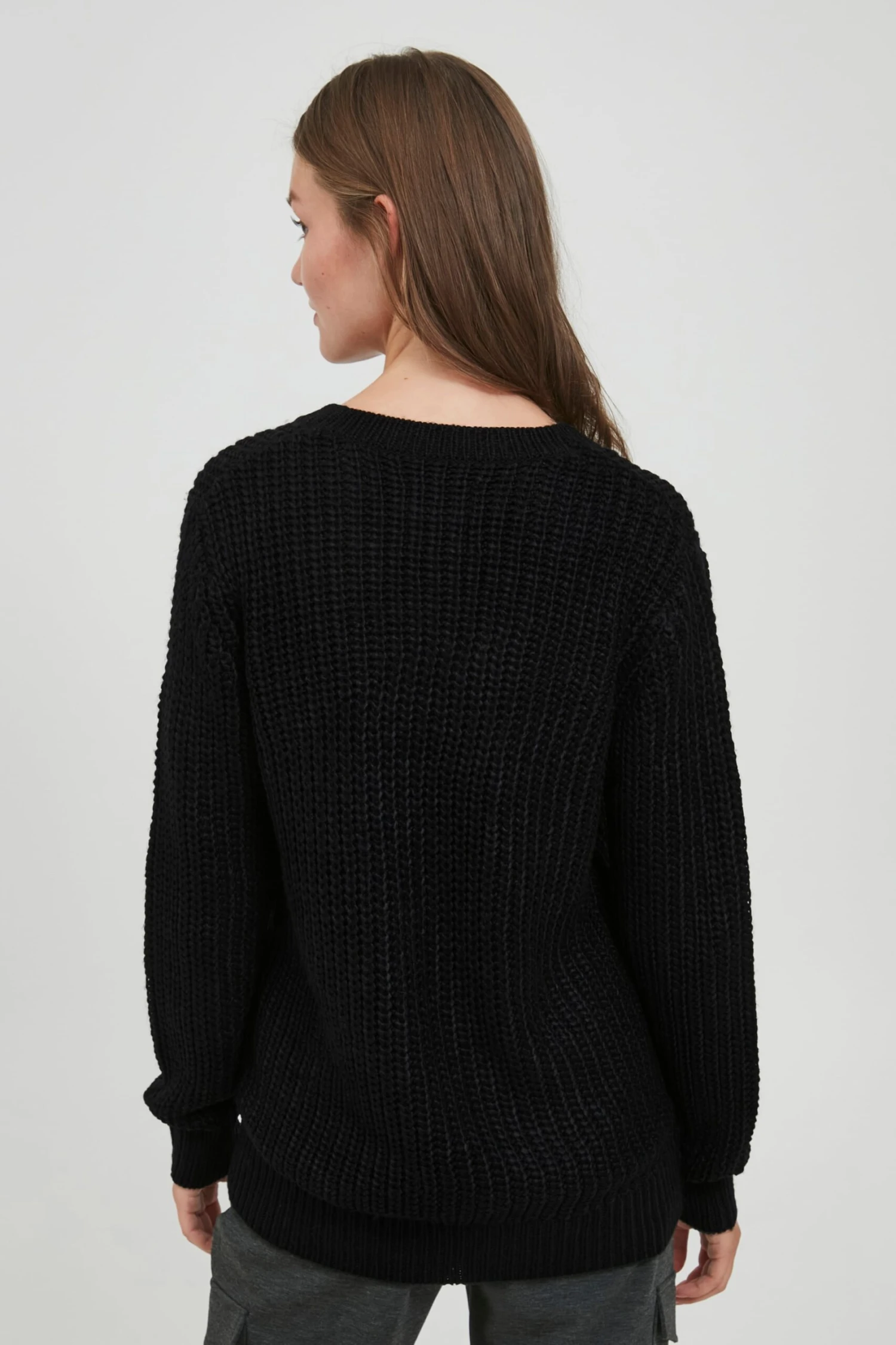 OXMO Basic Truien Trui Lavea Dames Zwart 6 OXMO Basic Truien Trui Lavea Dames Zwart - Afbeelding 4