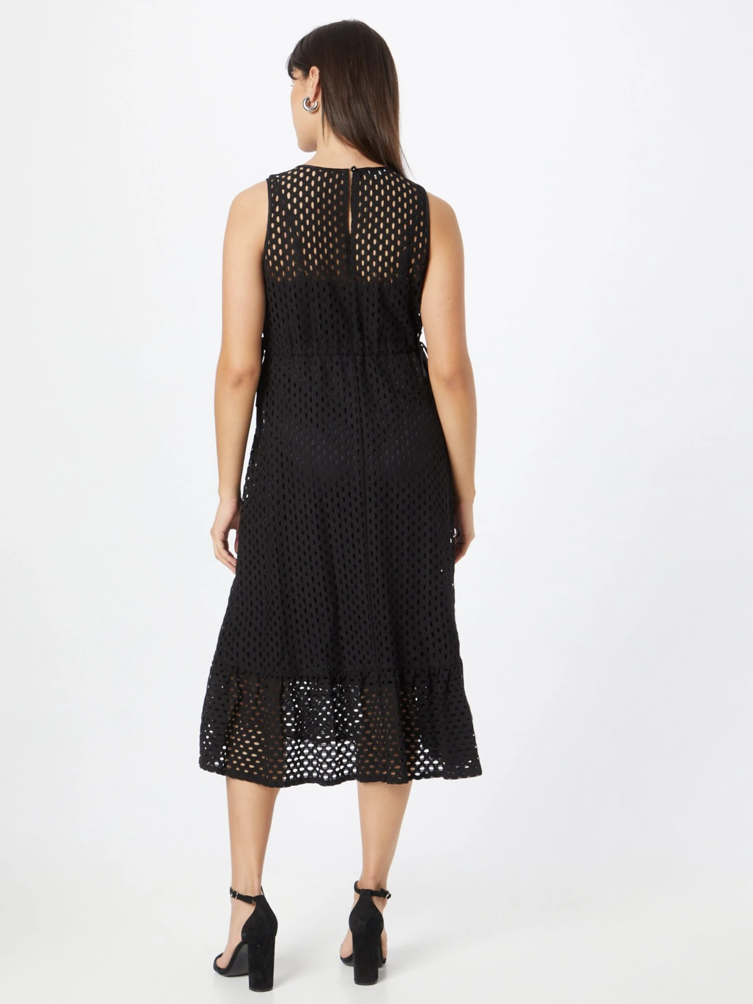 Midi Jurken Jurk Dames Zwart 6 Midi Jurken Jurk Dames Zwart - Afbeelding 4