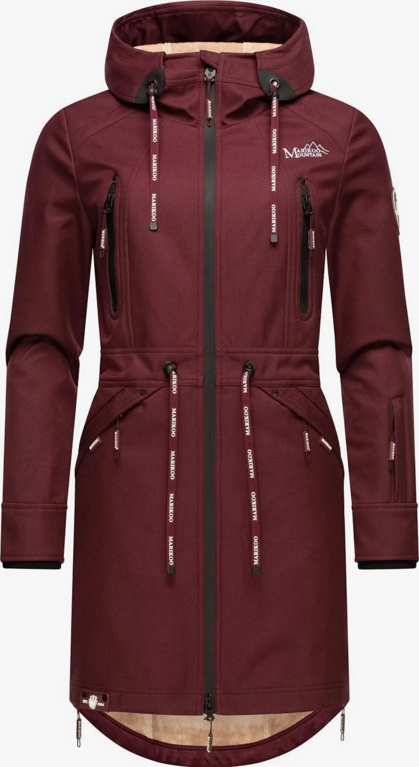 Marikoo Parkas Tussenparka Dames Bordeaux 3 Marikoo Parkas Tussenparka Dames Bordeaux