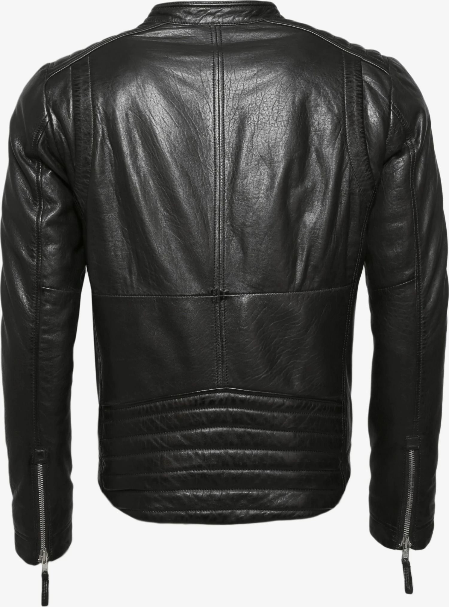 Mustang Leren Jassen Tussenjas Salvador Heren Zwart 4 Mustang Leren Jassen Tussenjas Salvador Heren Zwart - Afbeelding 2