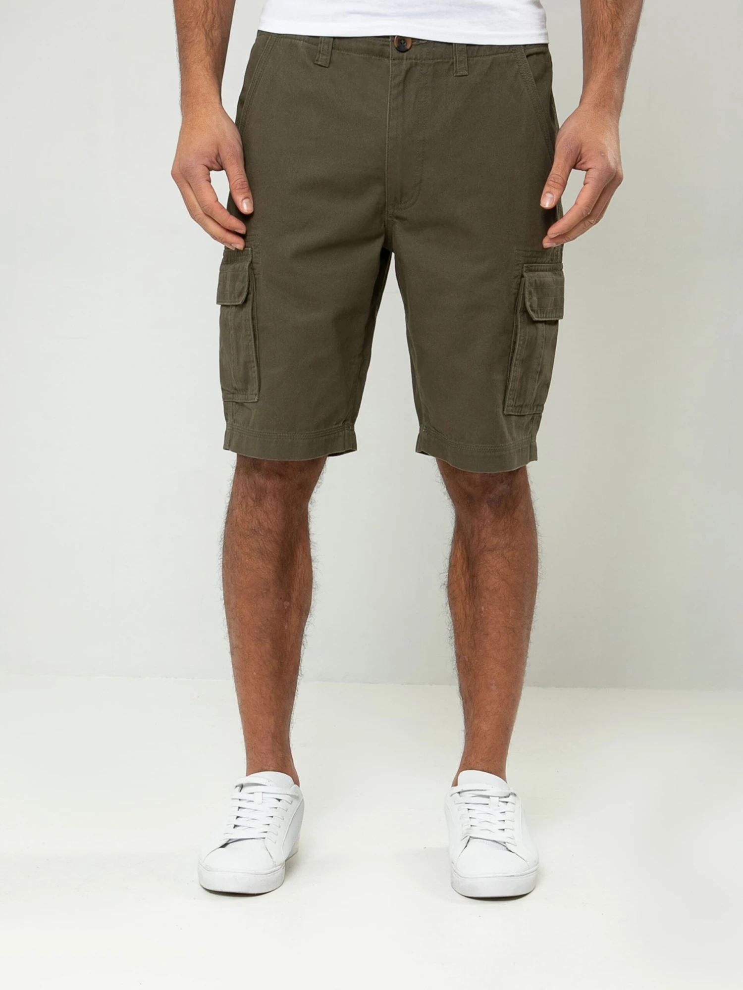 Threadbare Cargo Shorts Regular Cargobroek Bute Heren Kaki 4 Threadbare Cargo Shorts Regular Cargobroek Bute Heren Kaki - Afbeelding 2