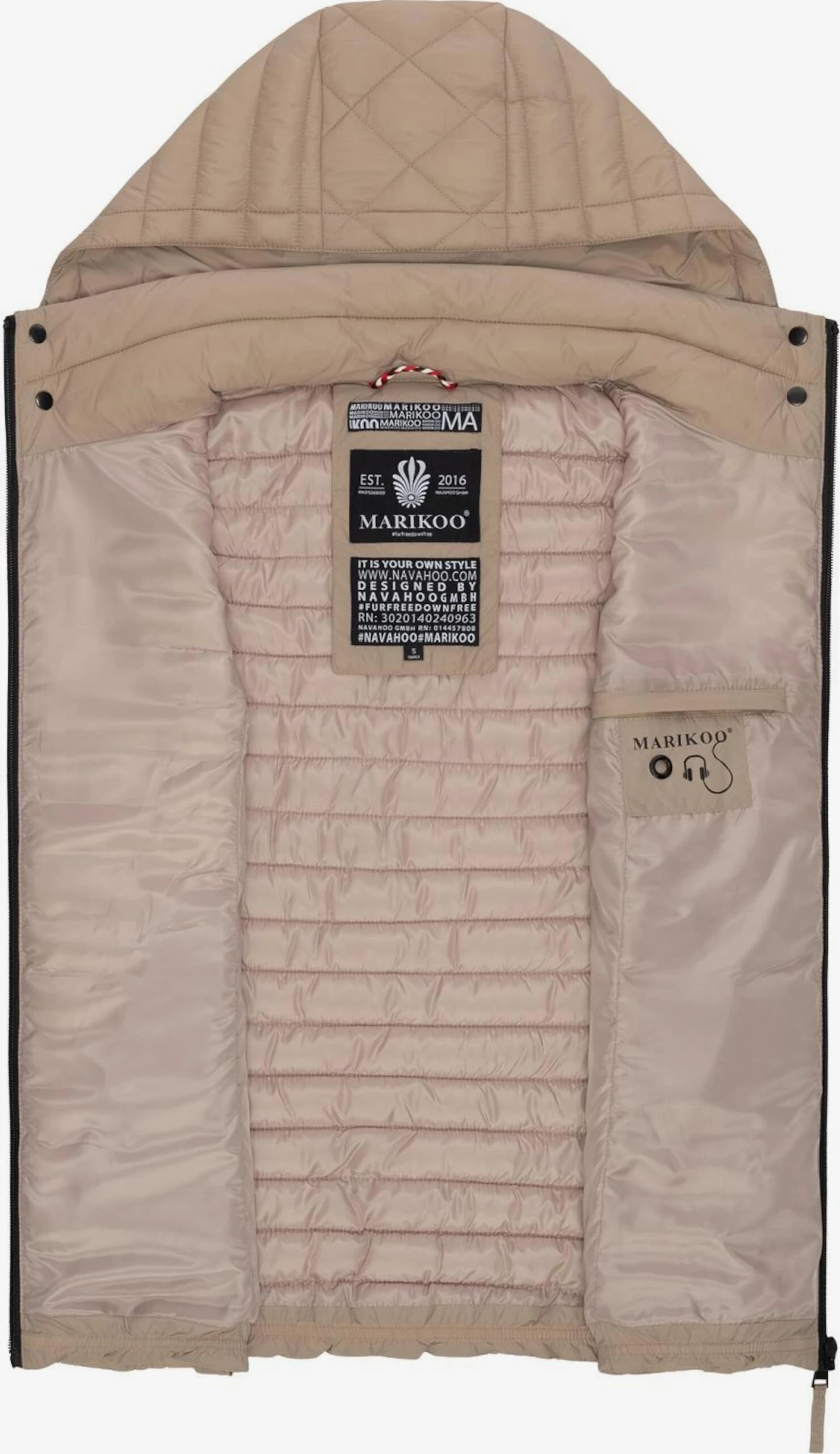 Marikoo Bodywarmers Bodywarmer Hasenpfote Dames Lichtbruin 7 Marikoo Bodywarmers Bodywarmer Hasenpfote Dames Lichtbruin - Afbeelding 5