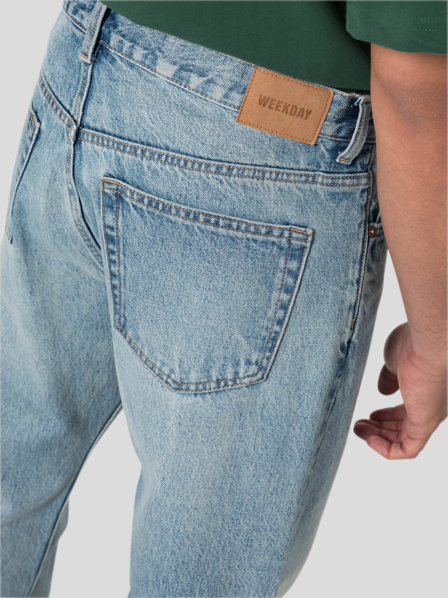 WEEKDAY Straight Regular Jeans Space Seven Blue Heren Blauw 4 WEEKDAY Straight Regular Jeans Space Seven Blue Heren Blauw - Afbeelding 2