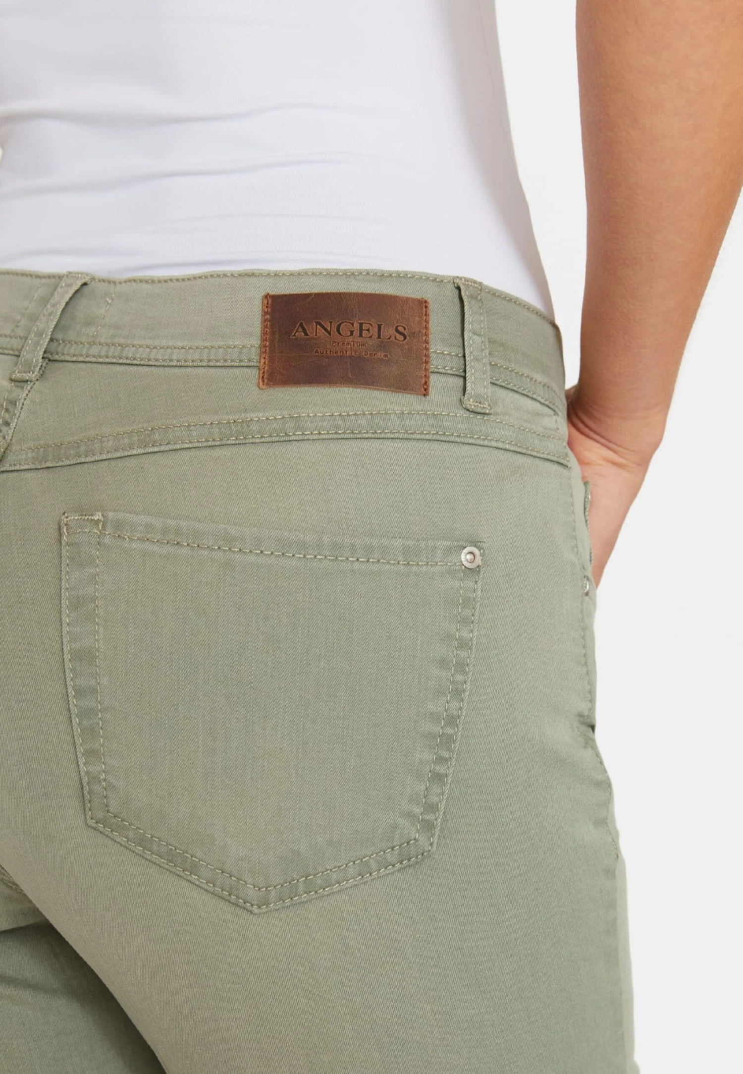 Angels Jeans Slimfit Jeans Dames Groen 8 Angels Jeans Slimfit Jeans Dames Groen - Afbeelding 6