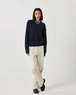 Minimum Basic Truien Trui Mikala Dames Navy -Chique Kleding Winkel 487892e907da9ed1500c26ca92edc346