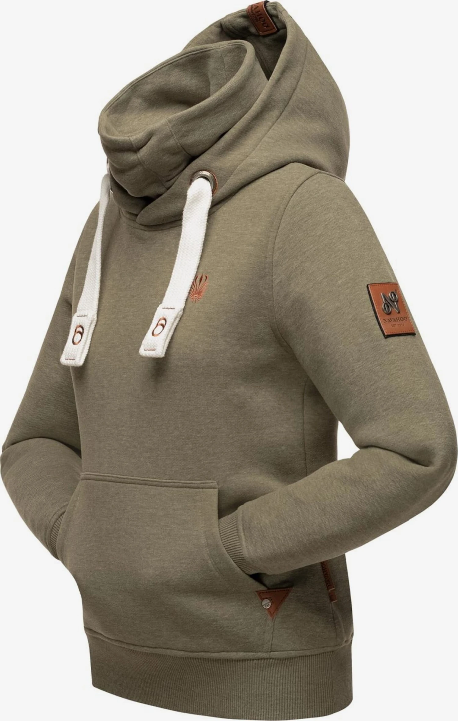 Navahoo Hoodies Sweatshirt Raniaa Dames Olijfgroen 4 Navahoo Hoodies Sweatshirt Raniaa Dames Olijfgroen - Afbeelding 2