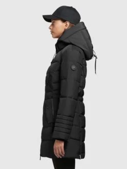 Khujo Korte Mantels Tussenmantel Amaray Dames Zwart -Chique Kleding Winkel 4be6d1507c2d3cf71e9882e474d29864