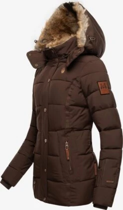 Marikoo Winterjassen Winterjas Nekoo Dames Bruin -Chique Kleding Winkel 4c60480965ab276e3905249949a7c321
