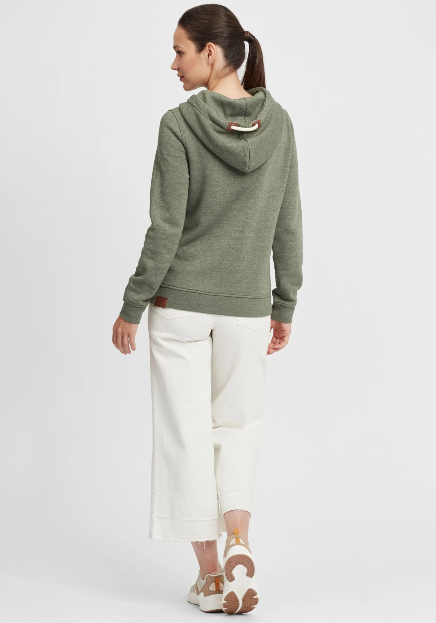 OXMO Hoodies Sweatshirt Vicky Dames Groen / Kaki 6 OXMO Hoodies Sweatshirt Vicky Dames Groen / Kaki - Afbeelding 4