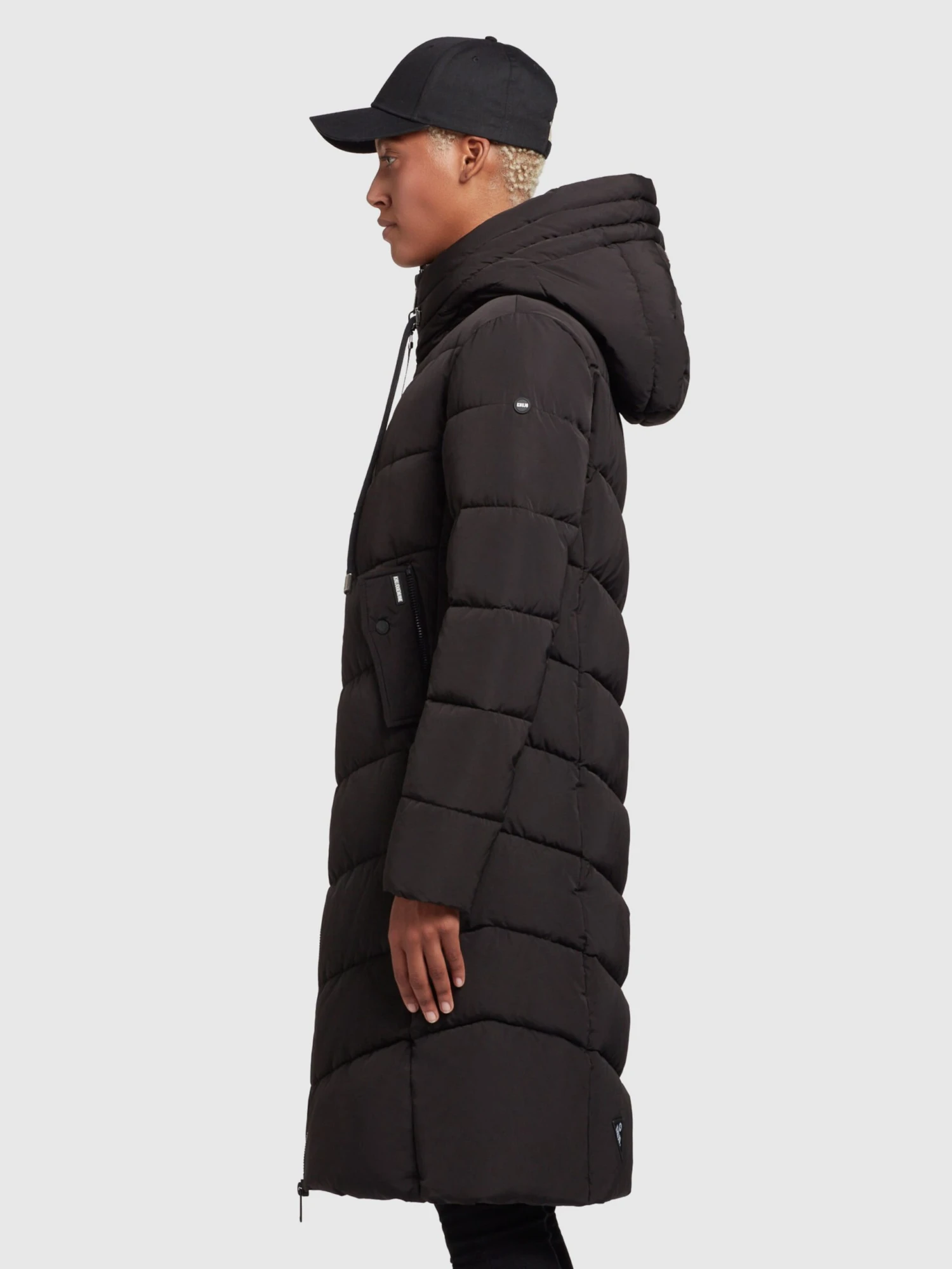 Khujo Wintermantels Wintermantel Ayleena Dames Zwart 7 Khujo Wintermantels Wintermantel Ayleena Dames Zwart - Afbeelding 5