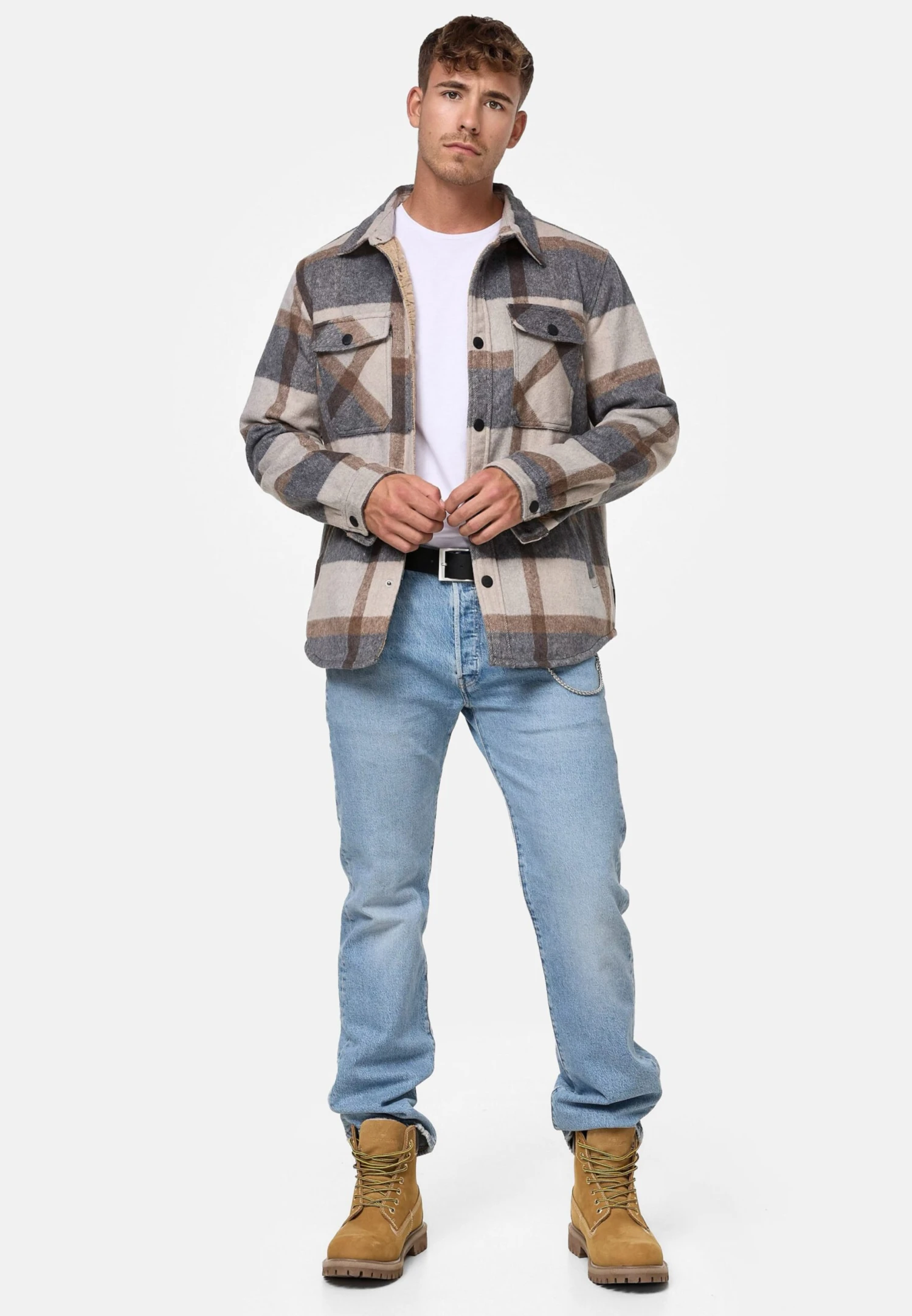 Indicode Jeans Tussenjassen Tussenjas Spin Heren Grijs 4 Indicode Jeans Tussenjassen Tussenjas Spin Heren Grijs - Afbeelding 2