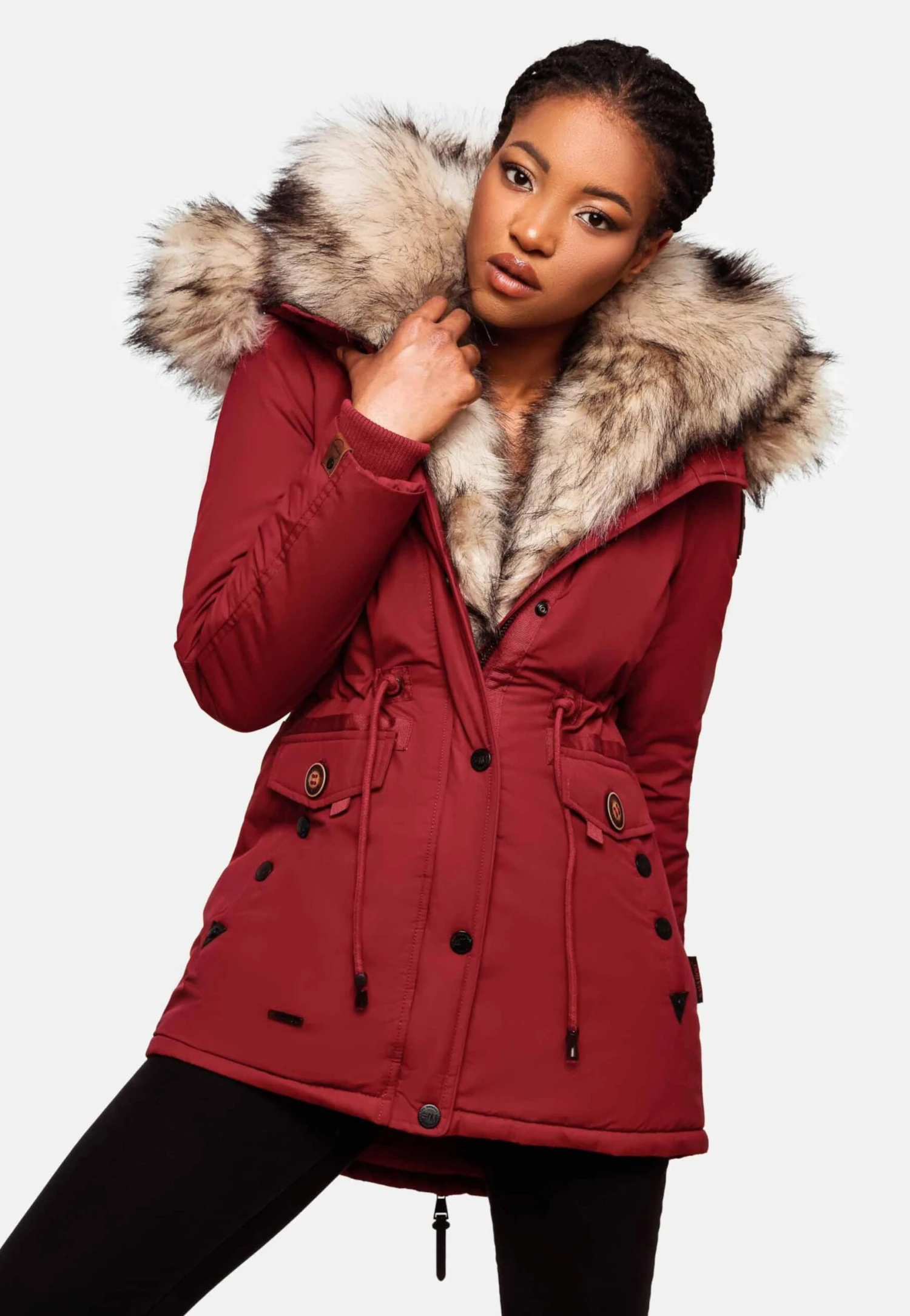 Navahoo Parkas Winterparka Sweety Dames Rood 6 Navahoo Parkas Winterparka Sweety Dames Rood - Afbeelding 4
