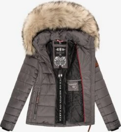Marikoo Winterjassen Winterjas Lerikaa Dames Donkergrijs -Chique Kleding Winkel 57c686ad90a663c0fb781d82a7e70837