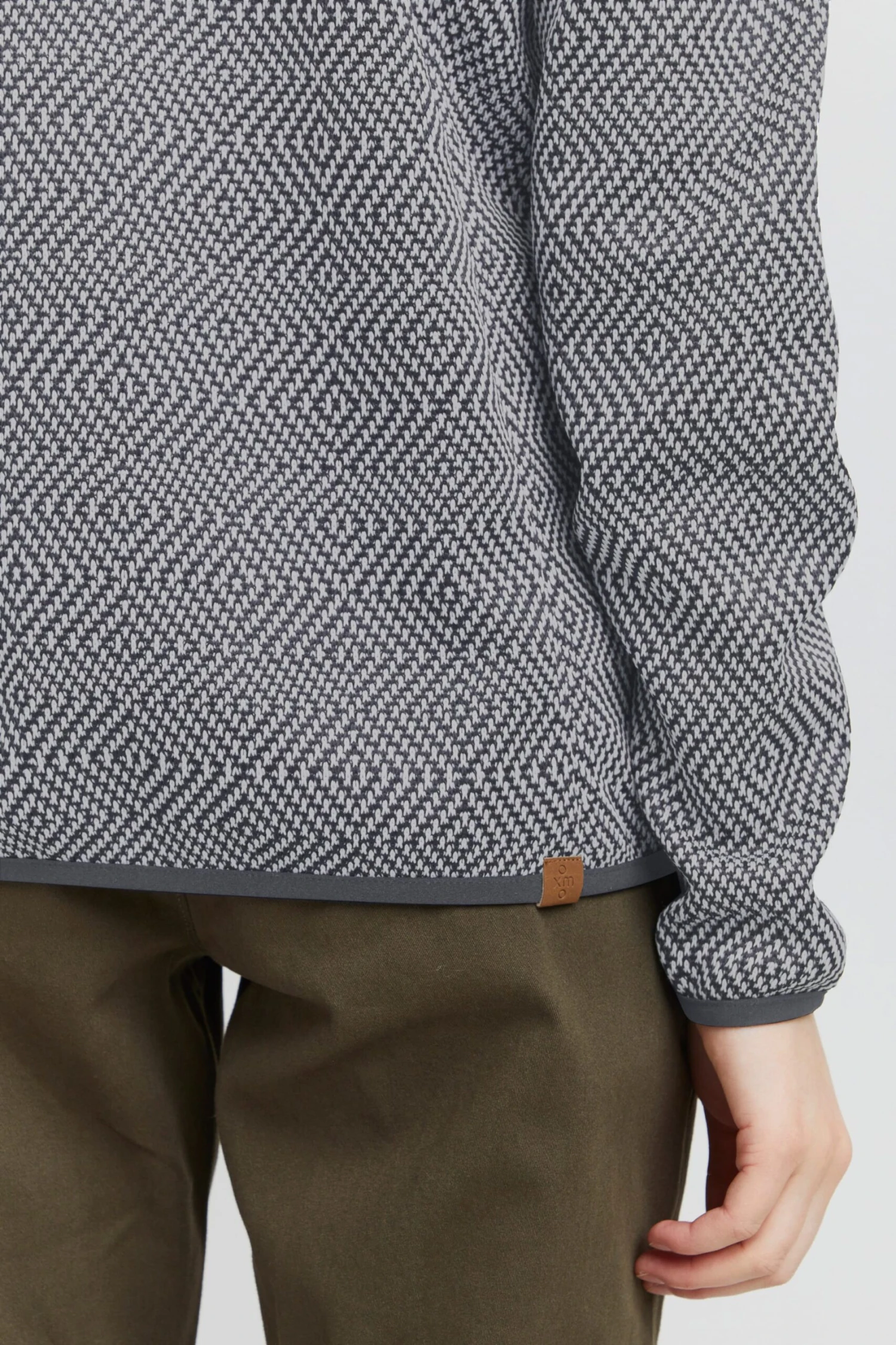 OXMO Outdoor Jassen Fleece Jas Pebbles Dames Grijs 8 OXMO Outdoor Jassen Fleece Jas Pebbles Dames Grijs - Afbeelding 6