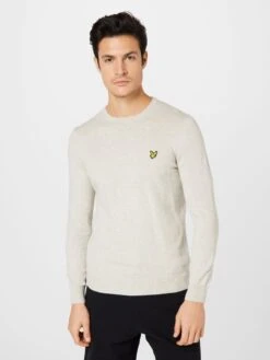 Lyle & Scott Crewneck Truien Trui Heren Lichtgrijs -Chique Kleding Winkel 597607fe5cef7bb6fa321eb814301516