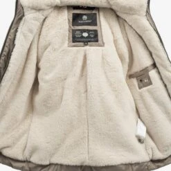 Navahoo Winterjassen Winterjas Megan Dames Beige -Chique Kleding Winkel 5ac9c09a40aab983fa831892936df56e