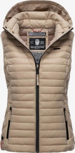 Marikoo Bodywarmers Bodywarmer Hasenpfote Dames Lichtbruin