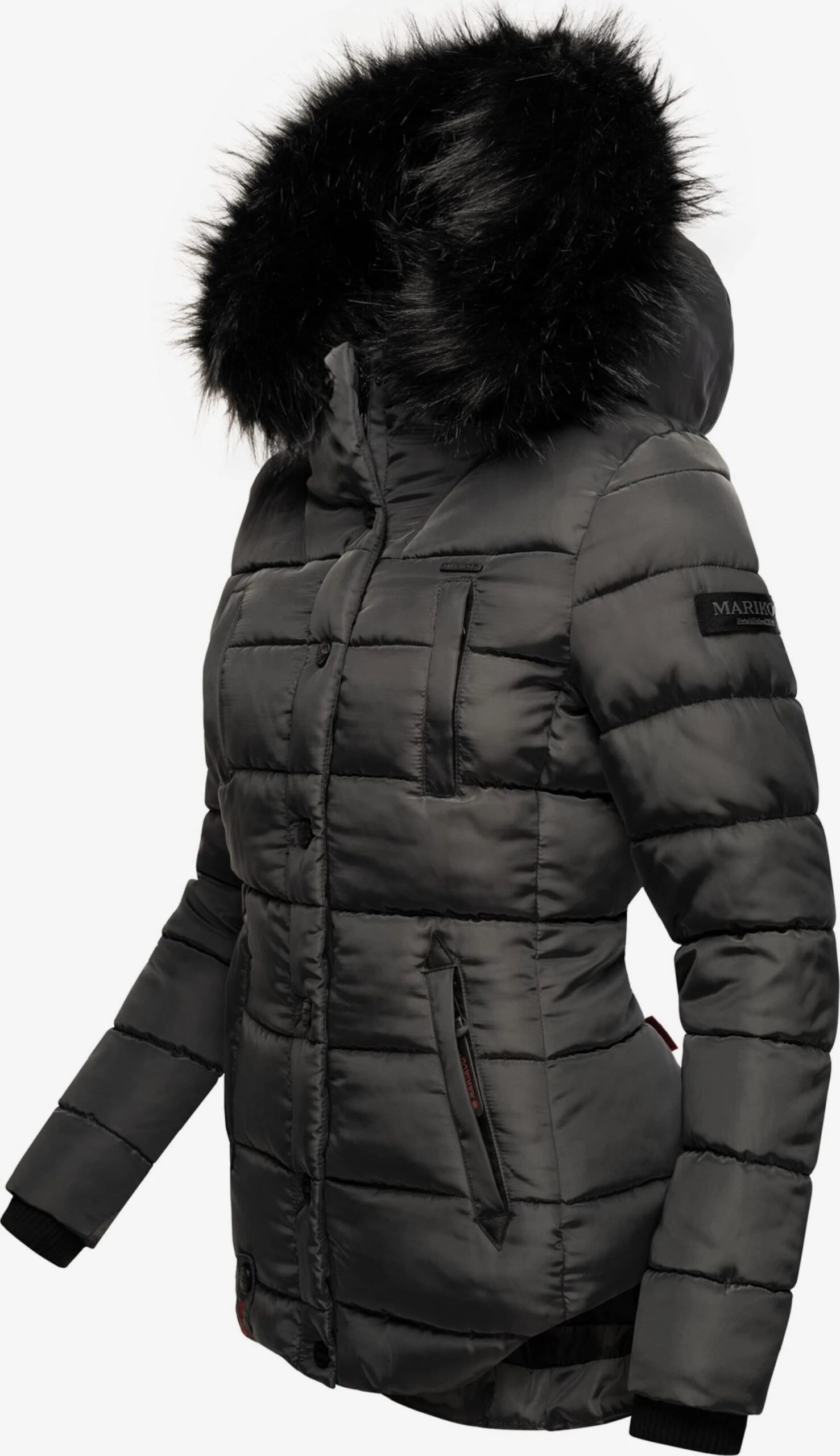 Marikoo Winterjassen Winterjas Lotusblüte Dames Aardetinten 4 Marikoo Winterjassen Winterjas Lotusblüte Dames Aardetinten - Afbeelding 2