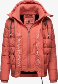 Marikoo Winterjassen Winterjas Taisaa Dames Koraal -Chique Kleding Winkel 6419a7e593f950a99825665e3fad9909