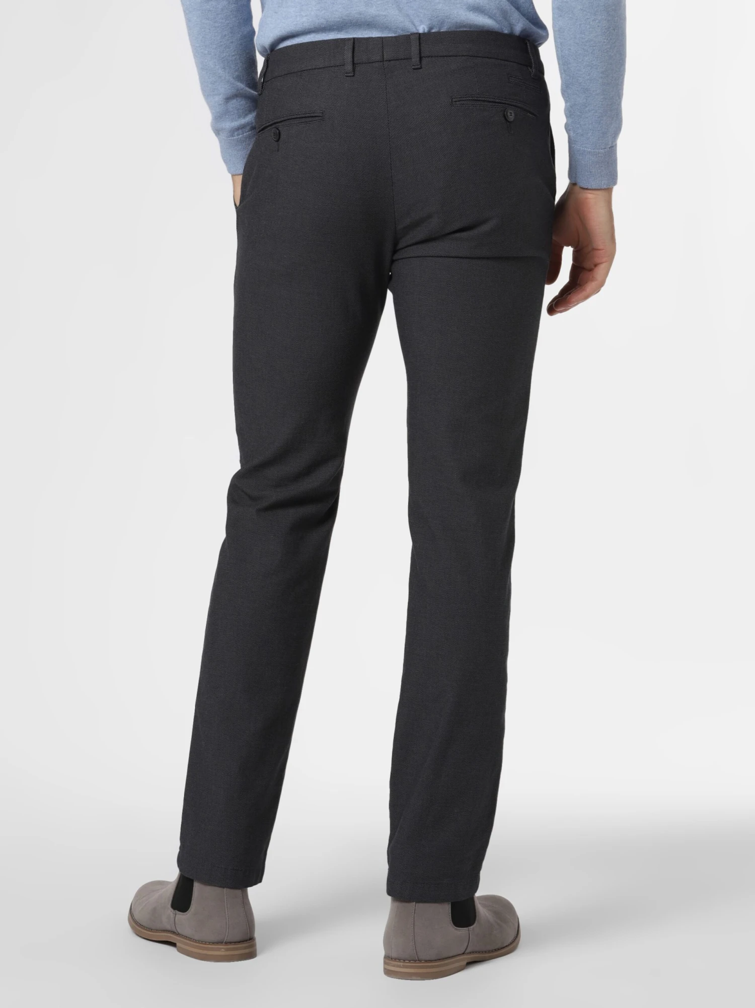 Bugatti Chinos Regular Chino Heren Zwart 5 Bugatti Chinos Regular Chino Heren Zwart - Afbeelding 3