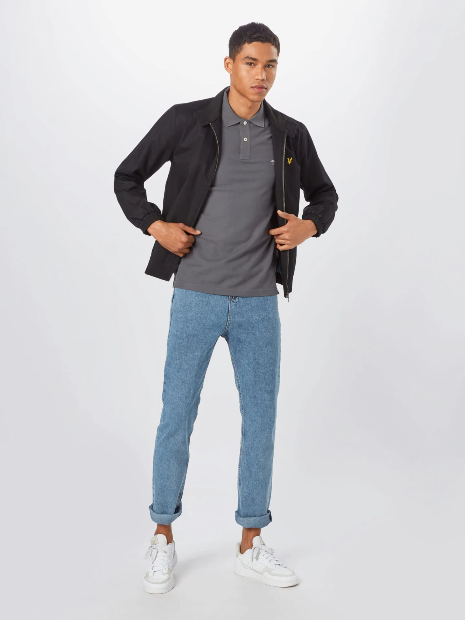 FYNCH-HATTON Polos Shirt Heren Basaltgrijs 7 FYNCH-HATTON Polos Shirt Heren Basaltgrijs - Afbeelding 5