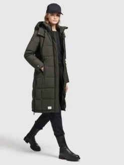 Khujo Wintermantels Wintermantel Cliv Dames Donkergroen -Chique Kleding Winkel 6a7a7bdb4f8299176cd26a4ae57d1dc6