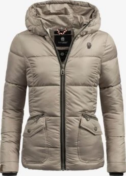 Navahoo Winterjassen Winterjas Megan Dames Beige -Chique Kleding Winkel 6b831d4647ed6577fe1f13fe9b380586