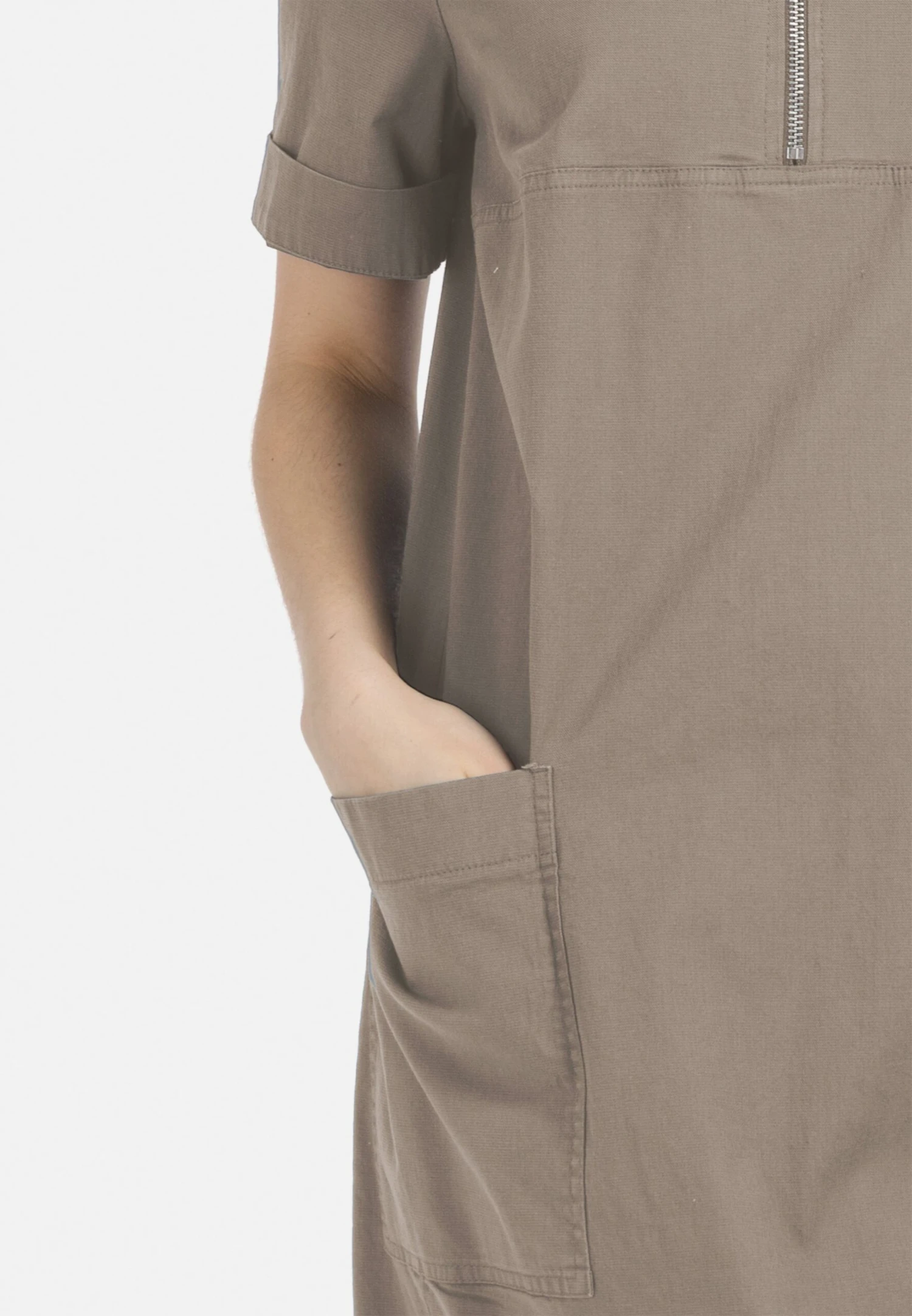 HELMIDGE Midi Jurken Jurk Dames Beige 7 HELMIDGE Midi Jurken Jurk Dames Beige - Afbeelding 5