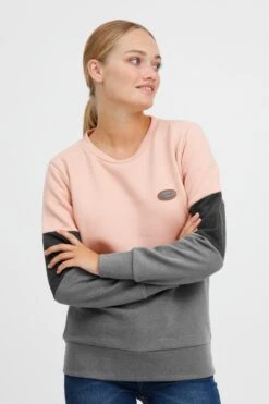 OXMO Sweatshirts Sweatshirt Trine Dames Donkergrijs / Grijs Gemêleerd / Rosa 9 OXMO Sweatshirts Sweatshirt Trine Dames Donkergrijs / Grijs Gemêleerd / Rosa -Chique Kleding Winkel 6dbff36441a6375ae8c27d5ddc84c423