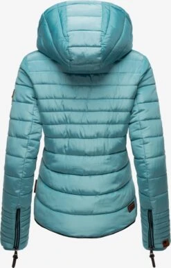 Marikoo Winterjassen Winterjas Amber Dames Blauw -Chique Kleding Winkel 6e3627cc1842047fe823c1a160894921