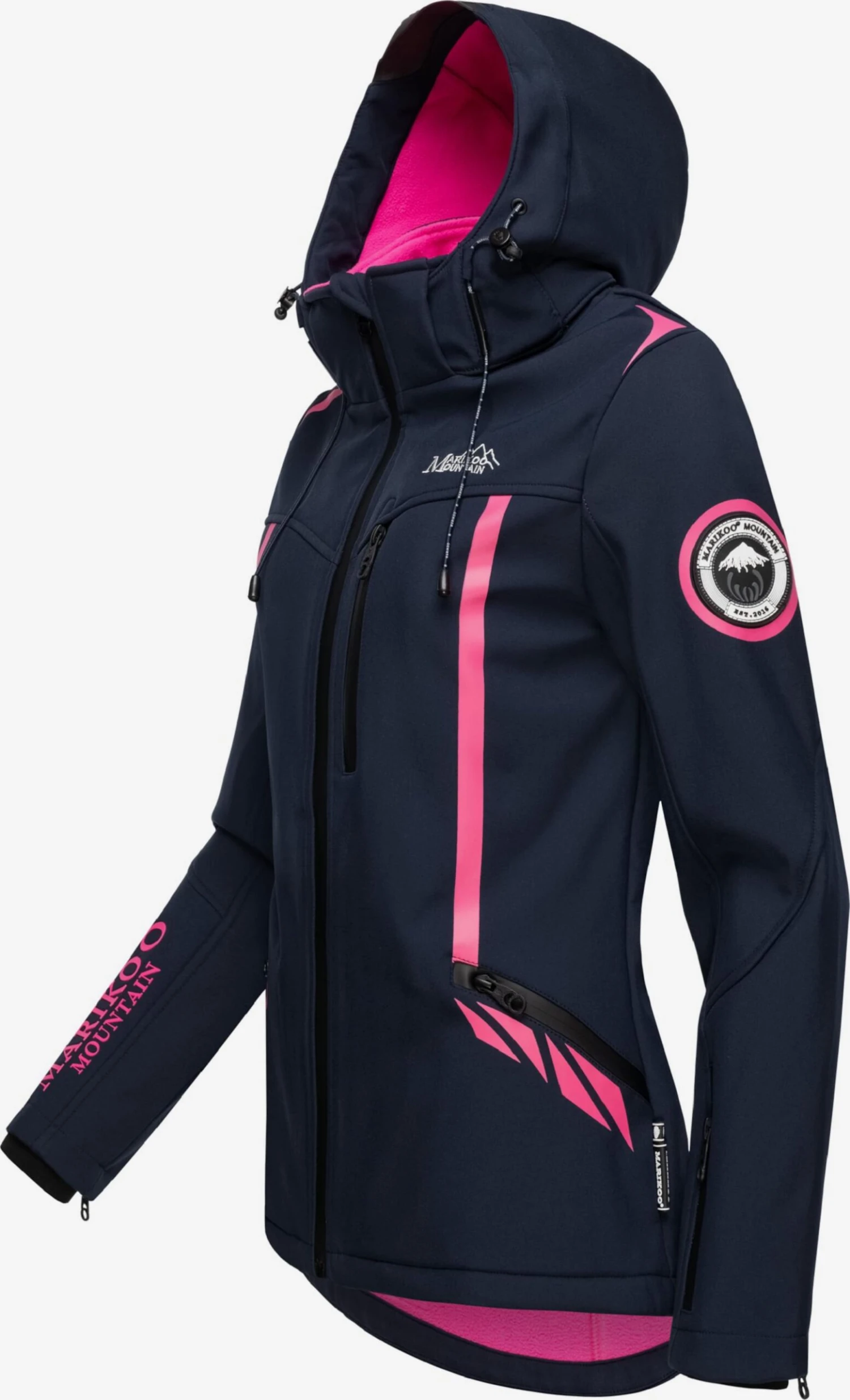 Marikoo Winterjassen Winterjas Dames Navy 4 Marikoo Winterjassen Winterjas Dames Navy - Afbeelding 2