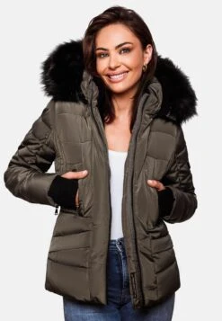 Navahoo Winterjassen Winterjas Adele Dames Taupe -Chique Kleding Winkel 726eddd5d105b755850725f95f8bb1c4