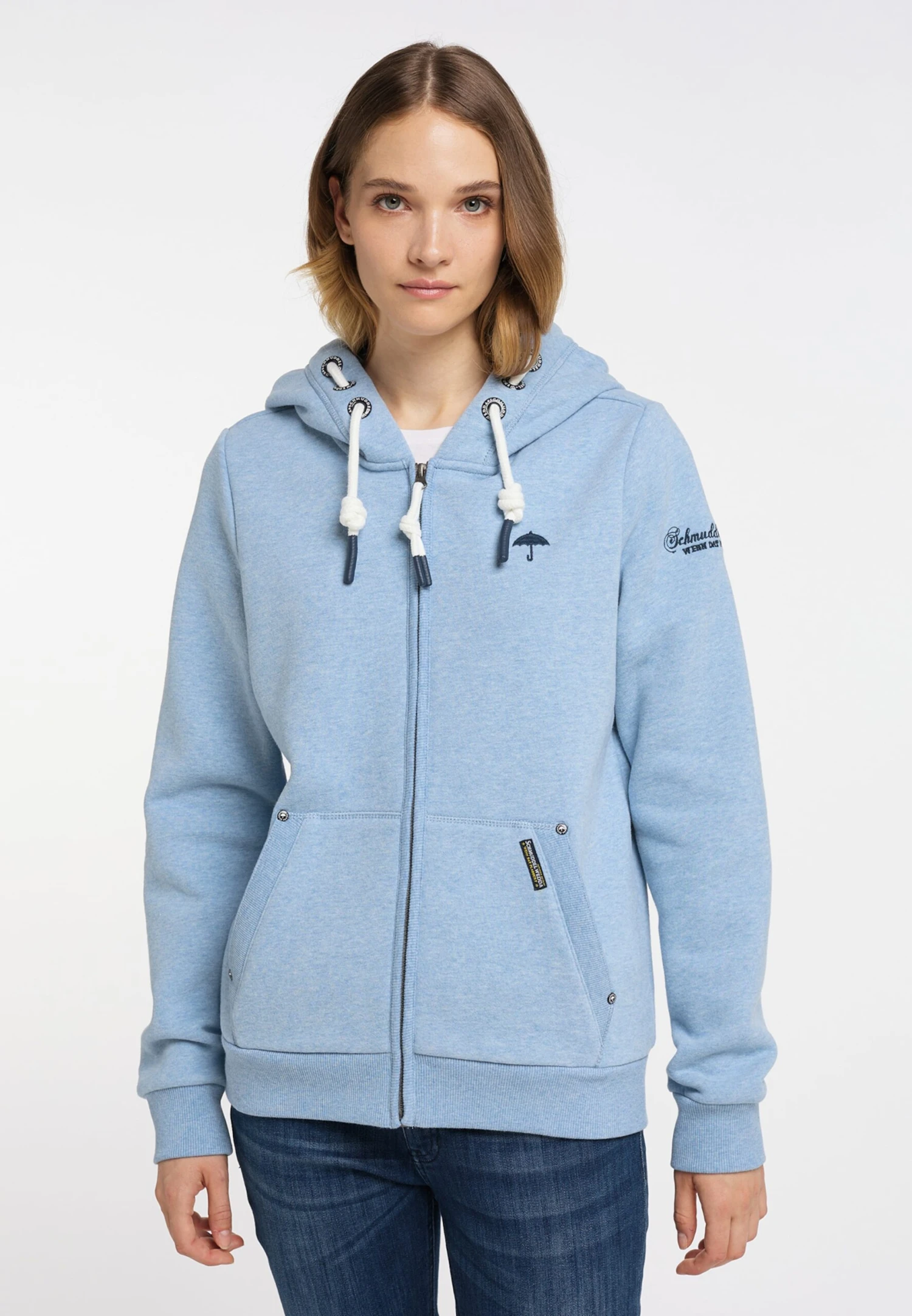 Schmuddelwedda Sweatvesten Sweatvest Dames Navy / Blauw Gemêleerd 4 Schmuddelwedda Sweatvesten Sweatvest Dames Navy / Blauw Gemêleerd - Afbeelding 2