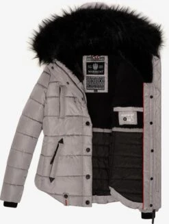 Marikoo Winterjassen Winterjas Lotusblüte Dames Grijs -Chique Kleding Winkel 7808abe74c005ec00e7a68807ca8a919