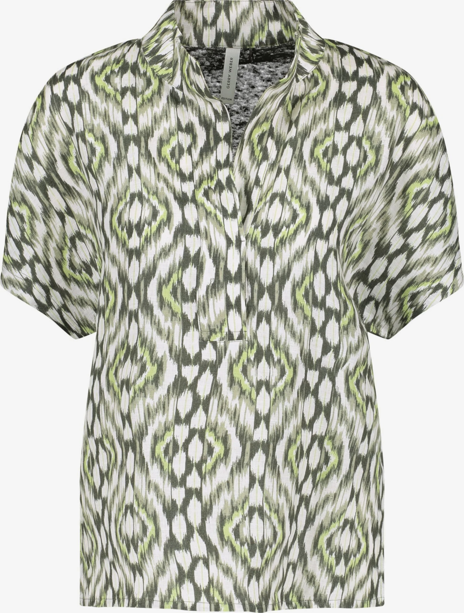 Gerry Weber Blouses Met Korte Mouw Blouse Dames Olijfgroen / Lichtgroen 3 Gerry Weber Blouses Met Korte Mouw Blouse Dames Olijfgroen / Lichtgroen