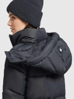 Khujo Winterjassen Winterjas Monty 2 Dames Nachtblauw -Chique Kleding Winkel 7a76ad406d49cf37059764ab375879a5