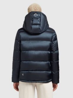 Khujo Winterjassen Winterjas Evona Dames Nachtblauw -Chique Kleding Winkel 7aa800565615f897d30753976c0a2e37