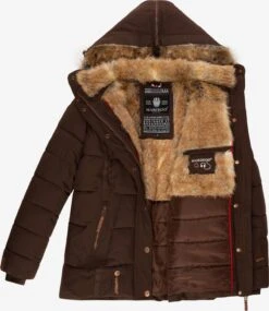 Marikoo Winterjassen Winterjas Nekoo Dames Bruin -Chique Kleding Winkel 7cc3f88c3f79390bad8710440dc38d7e