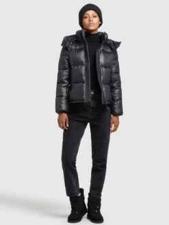 Khujo Winterjassen Winterjas Valona Dames Zwart -Chique Kleding Winkel 7e51b3e414707bafd0e043c2d98cc845