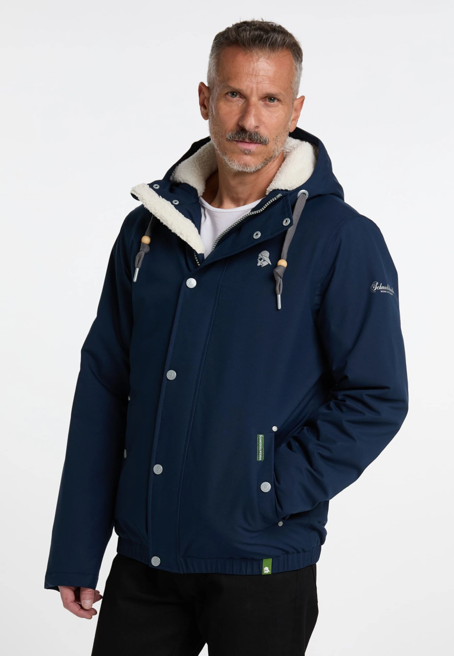 Schmuddelwedda Winterjassen Winterjas Heren Marine 4 Schmuddelwedda Winterjassen Winterjas Heren Marine - Afbeelding 2