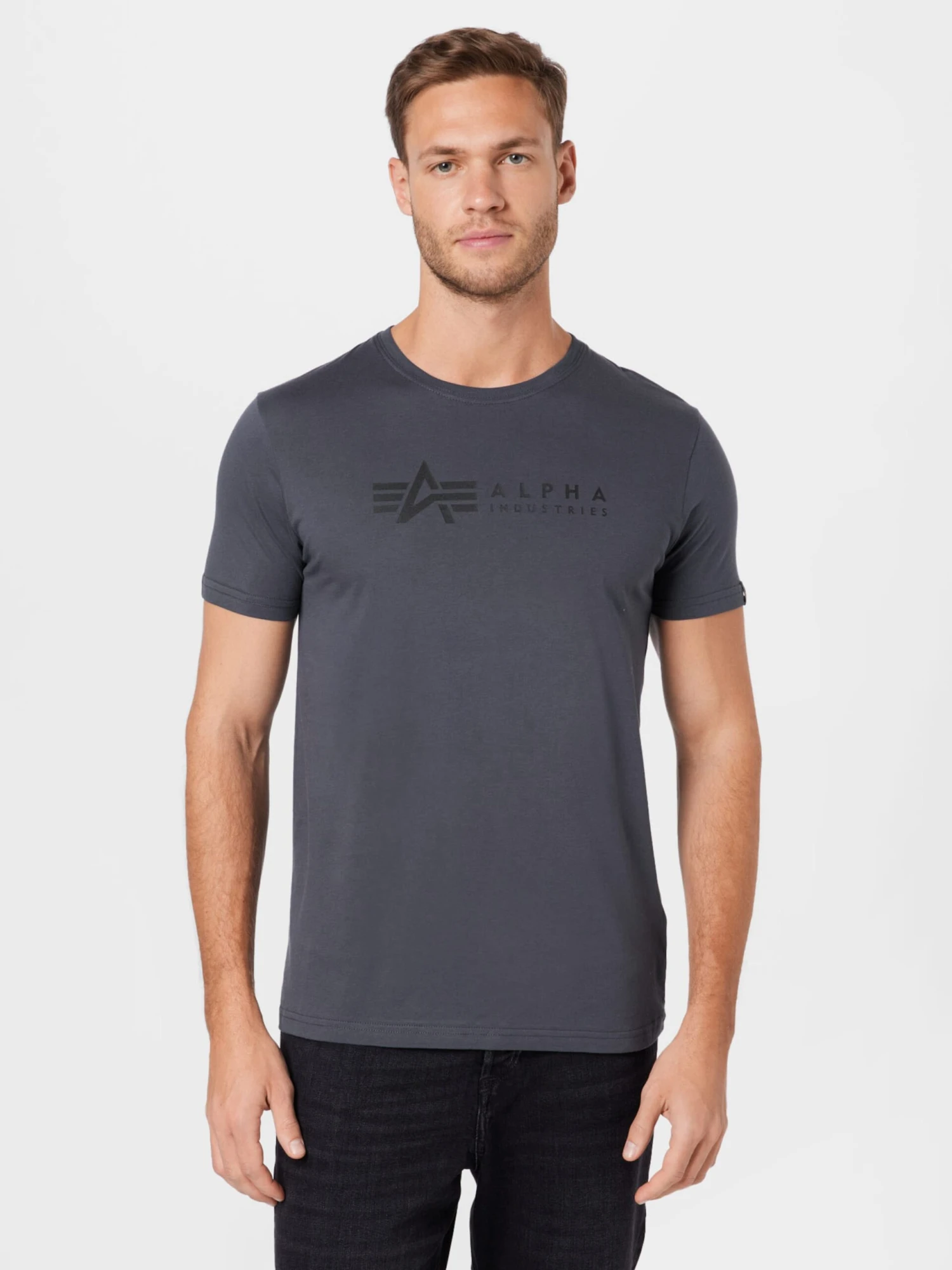 Alpha Industries T-shirts Shirt Heren Grijs 4 Alpha Industries T-shirts Shirt Heren Grijs - Afbeelding 2