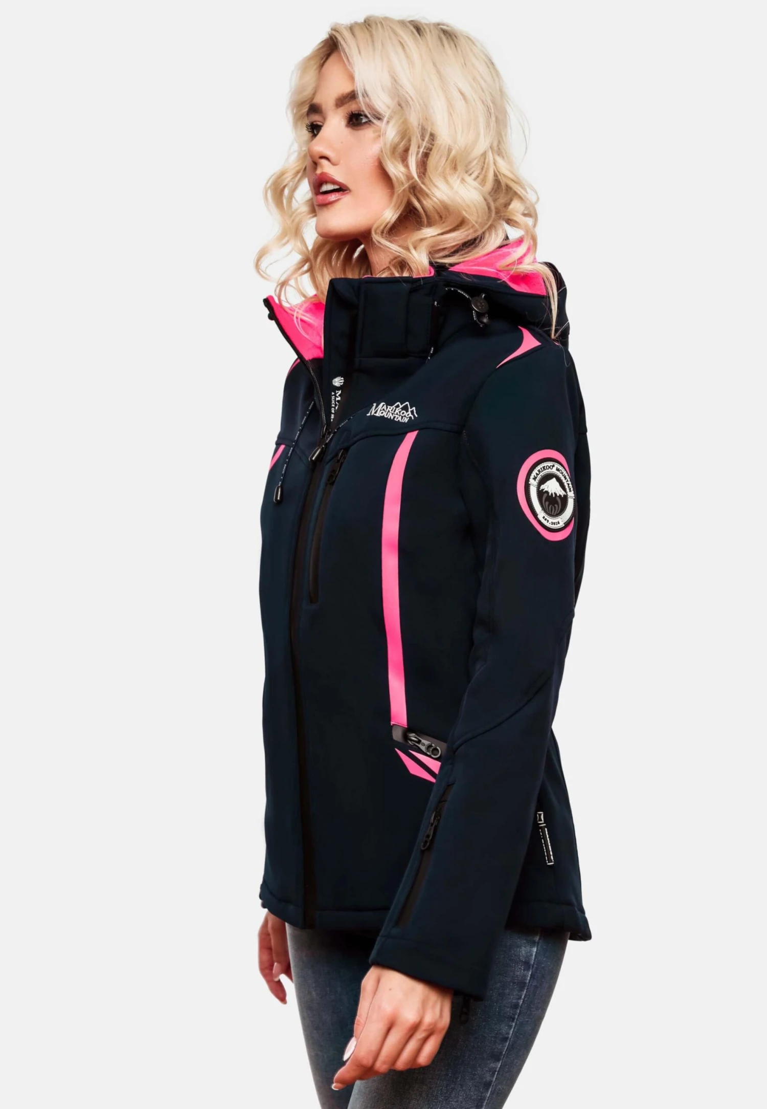 Marikoo Winterjassen Winterjas Dames Navy 9 Marikoo Winterjassen Winterjas Dames Navy - Afbeelding 7
