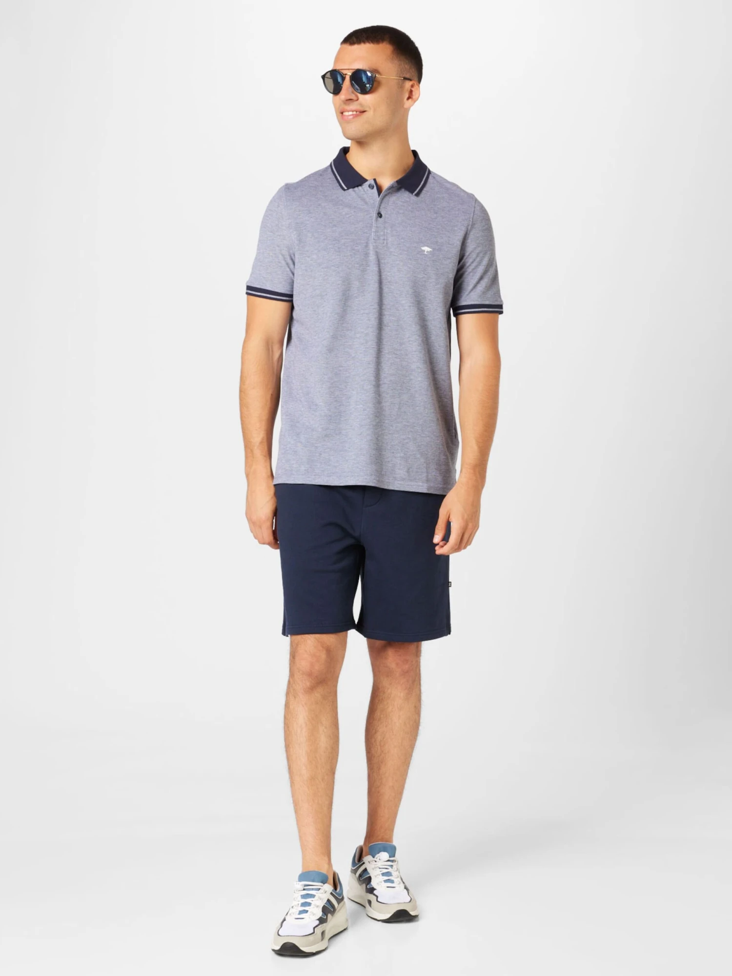 FYNCH-HATTON Polos Shirt Heren Marine / Blauw Gemêleerd 6 FYNCH-HATTON Polos Shirt Heren Marine / Blauw Gemêleerd - Afbeelding 4