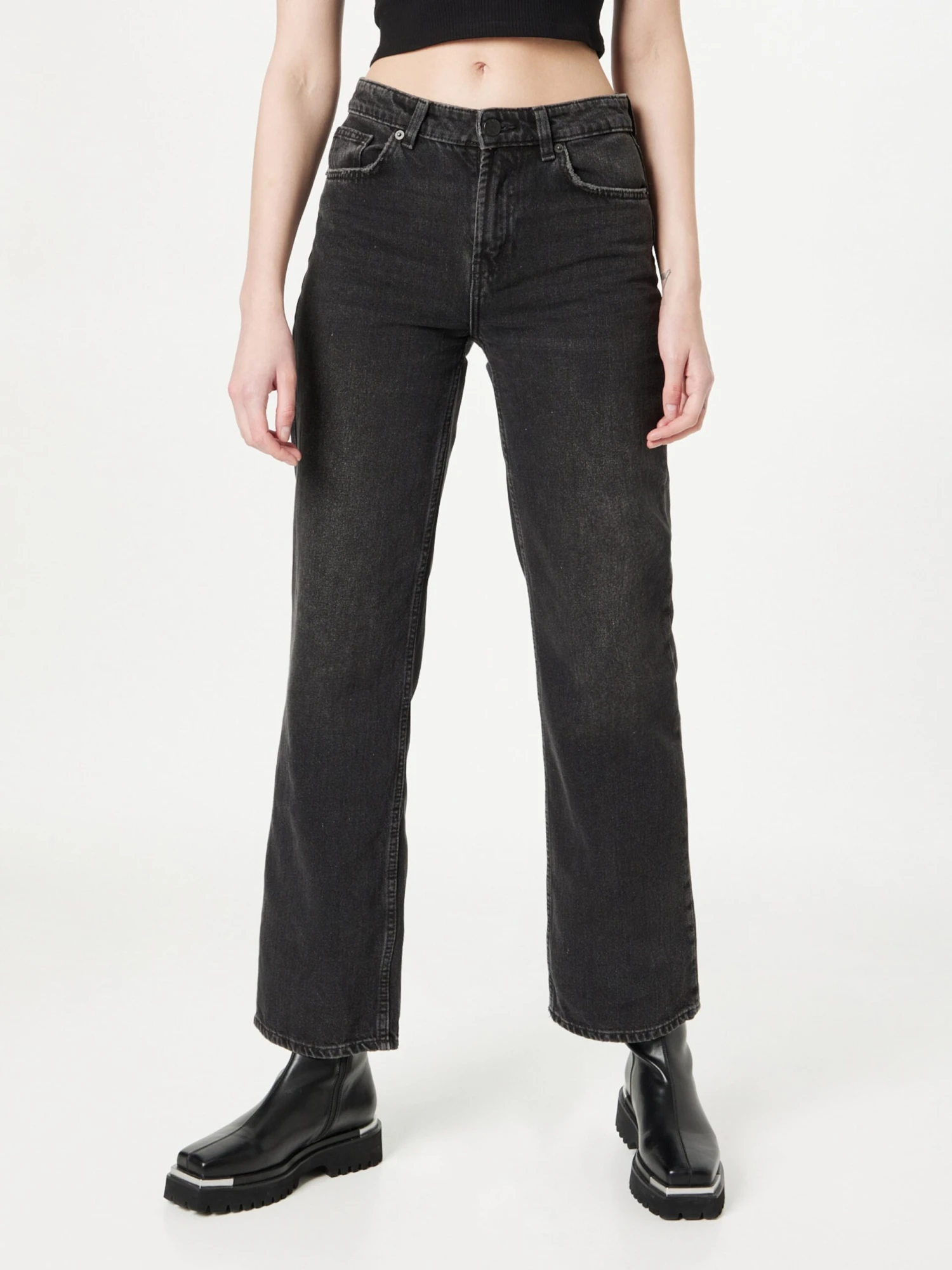 ONLY Wide Leg Wide Leg Jeans CAMILLE Dames Zwart 5 ONLY Wide Leg Wide Leg Jeans CAMILLE Dames Zwart - Afbeelding 3