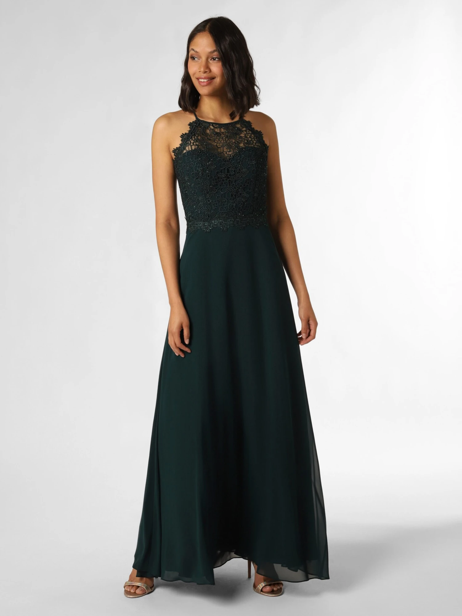 Marie Lund Avondjurken Avondjurk Dames Groen 3 Marie Lund Avondjurken Avondjurk Dames Groen