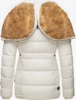 Marikoo Winterjassen Winterjas Nekoo Dames Wit -Chique Kleding Winkel 830ffbb290d24a5db13be9395682e4d1