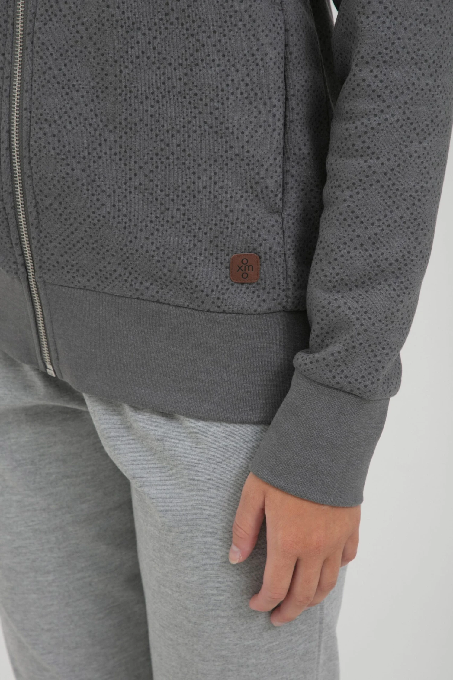 OXMO Sweatvesten Sweatvest VENDELA Dames Grijs / Grijs Gemêleerd 8 OXMO Sweatvesten Sweatvest VENDELA Dames Grijs / Grijs Gemêleerd - Afbeelding 6