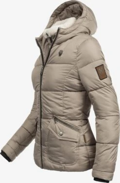Navahoo Winterjassen Winterjas Megan Dames Beige -Chique Kleding Winkel 8ab710ca45d30f1b19f0bda08e0dccfa